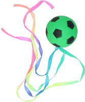 Kidsfun balle en caoutchouc jouet avec ruban - plaisir de rebond coloré pour enfants-3