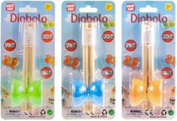 Jonotoys diabolo en bois jouet 16cm couleurs multiples