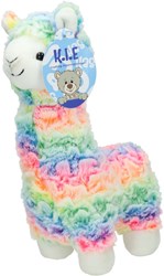 Jonotoys peluche alpaga arc-en-ciel - doudou doux 28cm