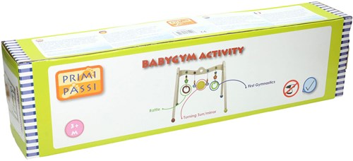 Johntoy babygym en bois activity jouet bébé multicolore-2
