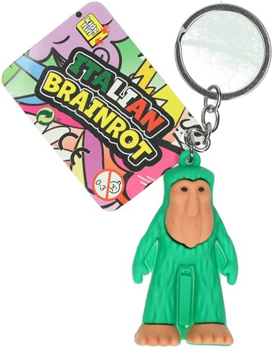 Jonotoys porte-clés Brainrot 3D plastique tendance TikTok meme-3