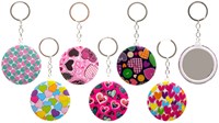 Jonotoys porte-clés miroir design cœur 6cm accessoire