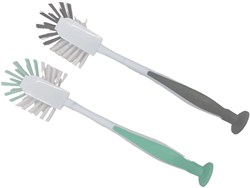 Svenska Living brosse à vaisselle avec ventouse gris brosse de cuisine plastique
