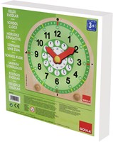 Jumbo horloge éducative en bois pour enfants - horloge d'apprentissage-3
