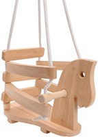 Playwood balançoire cheval en bois - siège balançoire enfants jardin