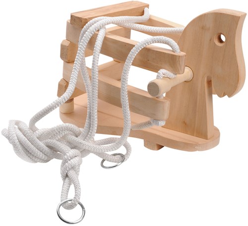 Playwood balançoire cheval en bois - siège balançoire enfants jardin-2