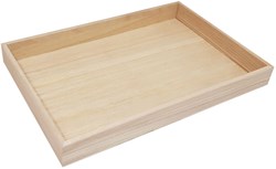 Playwood plateau en bois grand paulownia 30,6x20,5cm décoration