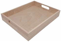 Playwood plateau en bois jouet hévéa rectangulaire naturel