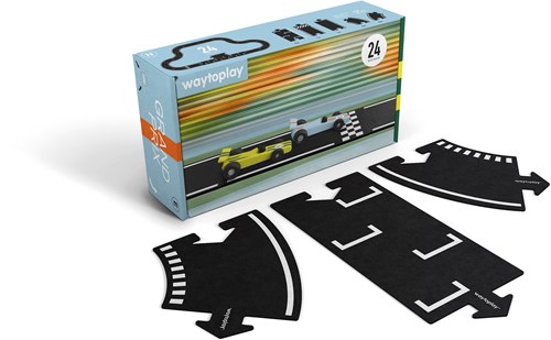 Waytoplay circuit de course flexible Grand Prix 24 pièces jouet