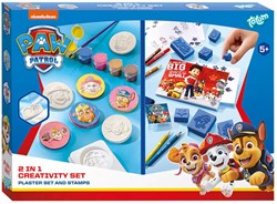Bambolino Toys Paw Patrol coffret créatif plâtre et tampons 2en1