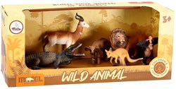KiddyGo coffret animaux sauvages plastique 6 pièces jouet multicolore