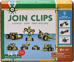 JOIN CLIPS coffret construction véhicules aventure 14-en-1 jouet à assembler
