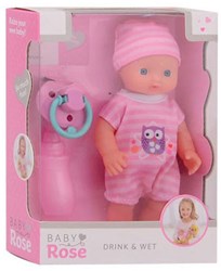 Baby Rose Poupée boisson et pipi Baby Rose 17 cm. 27709