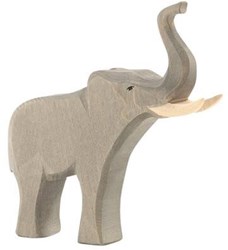 Ostheimer éléphant taureau en bois jouet - fait main et durable
