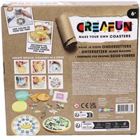 Creafun kit créatif dessous de verre - coffret DIY mosaïque colorée-2