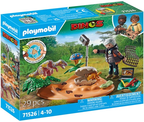 PLAYMOBIL DINOS: STEGOSAURUS NEST WITH EGG THIEF