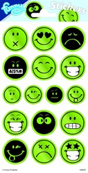 Totum autocollants réfléchissants smiley feuille d'autocollants pour enfants