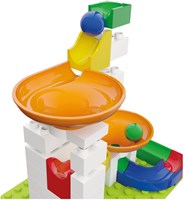 Hubelino circuit à billes set d'extension entonnoir - 44 pièces - compatible Duplo-3