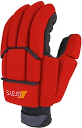 Grays gant de hockey Proflex 1000 droit medium rouge fluo noir grip