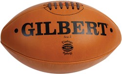 Gilbert ballon de rugby cuir vintage taille 5 tan - ballon pour entraînement
