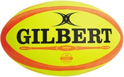 Gilbert ballon de rugby Match Omega Fluor taille 5 - ballon d'entraînement fluo