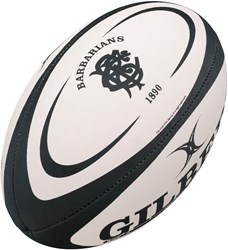 Gilbert ballon de rugby réplique Barbarians taille 5 - ballon d'entraînement