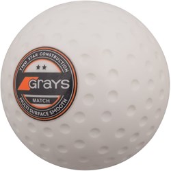 Grays balle de hockey Match Ball X 6 blanc - balle d'entraînement 5.5oz