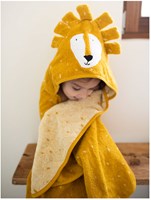 Trixie serviette à capuche coton bio 75x75cm Mr. Lion bébé-2