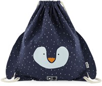 Trixie sac de sport sac de gym Mr. Penguin - déperlant - bleu - enfants