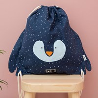 Trixie sac de sport sac de gym Mr. Penguin - déperlant - bleu - enfants-2