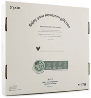Trixie coffret cadeau bébé - boîte cadeau naissance Lovely Leaves linge de bain-3