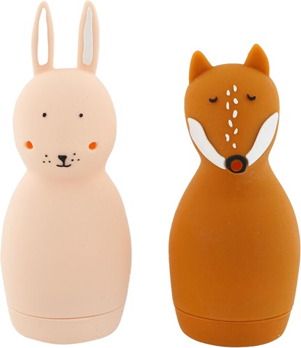 Trixie Badspeelgoed Squeezy Dieren  - Mrs. Rabbit & Mr. Fox