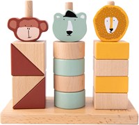 Trixie blocs animaux à empiler en bois - jouet éducatif FSC bois