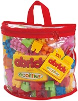 Abrick ensemble de blocs de construction - 100 pièces dans un sac pratique - jouet de construction coloré