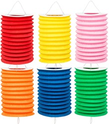 Twisk 12 lanterne à tirer 16 cm 6 uni couleur 42033