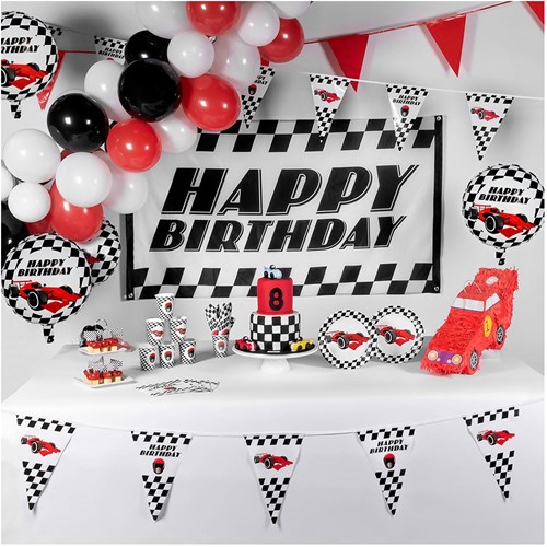 Boland - Serviettes Racing - Fête Voiture de Course - Lot de 20 serviettes papier-2