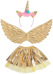 Boland déguisement fée licorne - tutu doré et ailes pour enfants