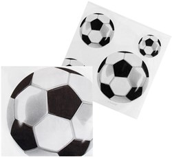 Boland serviettes football - serviettes en papier fête football 20 pièces