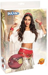 Belly Dance Set Rood, 3dlg.