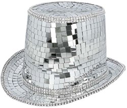 Boland chapeau disco argenté - accessoire rétro pour fête à thème adulte