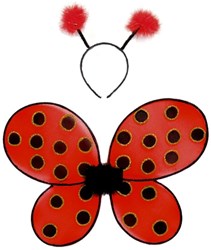 Great Pretenders déguisement coccinelle ailes et serre-tête 3-4 ans
