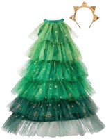 Great Pretenders robe sapin de Noël déguisement enfant avec bandeau 3-4 ans