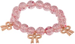 Great Pretenders bracelet perles rose avec nœuds - bijou enfant fête