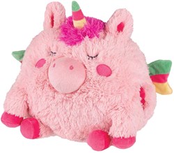 Noxxiez licorne peluche chauffe-mains coussin rose 35cm