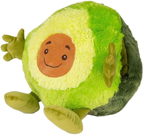 Noxxiez coussin chauffe-mains avocat peluche - coussin jouet ultra doux