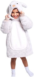 Noxxiez hoodie pull doudou lapin enfants 3-6 ans polaire chaud