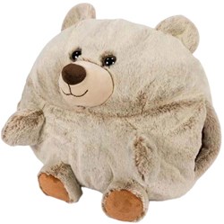 Noxxiez coussin peluche chauffe-mains ours - coussin doux jouet