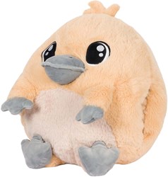 Noxxiez coussin chauffe-mains peluche ornithorynque gris 35cm