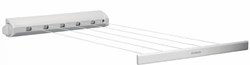 Brabantia corde à linge enroulable 22 mètres blanc - séchoir gain de place