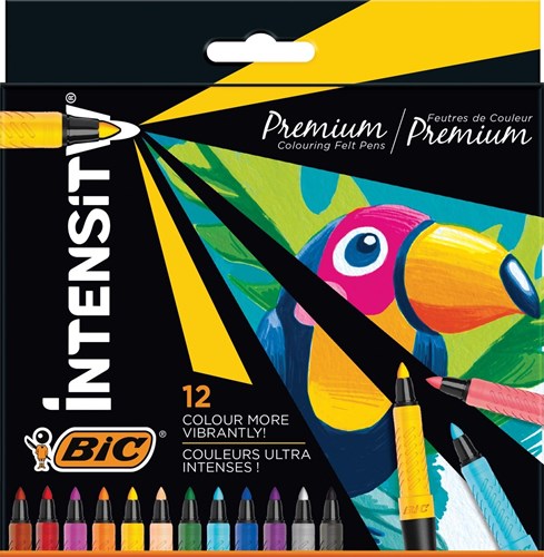 BIC feutres Intensity coffret luxe 12 couleurs set premium